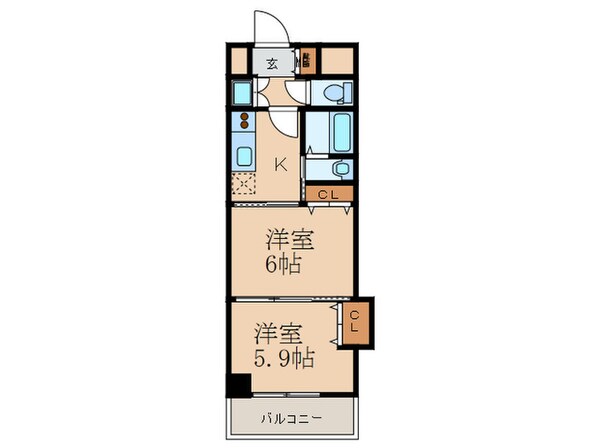 グランディ下曽根の物件間取画像